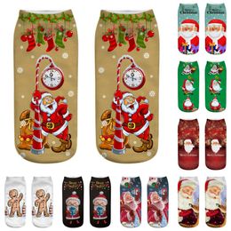 Christmas 3D Printed Socks Men Women 3D Printed Xmas Designer Cartoon Funny Socks Spring Autumn Winter Home Wear Socks