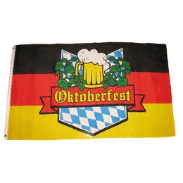 OKTOBERFEST Flag 3x5ft , Advertising Outdoor Indoor Polyester Fabric Digital Single Side Printing with 80% , Free Shipping