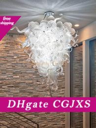 AC 110V 120V 220V 240V Handmade Blown Glass LED Chandelier Light Custom Made Glass Shade Home Decor Glass Pendant Lamps for Sale AC 110V 120V 220V 240V Handmade Blown Glass LED Chandelier Light Custom Made Glass Shade Home Decor Glass Pendant Lamps for Sale