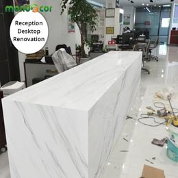 1M/2M Waterproof Marble Wallpaper Vinyl Self Adhesive wall paper Film Living Room Wall Decor Kitchen Cabinets Desktop Drawer Contact Paper