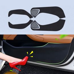 4pcs Car Door Side Edge Anti kick Protection Film Carbon Fiber Sticker For Chevrolet Malibu XL