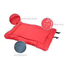 Kennels & Pens Dog Bed Blanket Portable Cushion Mat Waterproof Outdoor Kennel Foldable Pet Beds Couch For Small Large Dogs1301m