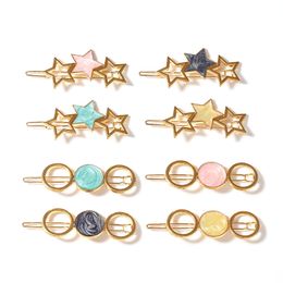 Starlike Hair Clips for Women with Rhinestone Concise Hairpin Styling Tools Hair Accessories Hairgrip Gift