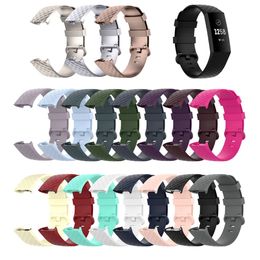 Luxury WatchBand For Fitbit Charge 4 Outdoor Fashion Soft Silicone Replacement Band For Fitbit Charge 3 SE Wristbands Bracelet Strap