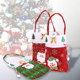 New Year christmas gift bag Kids candy gift bags Handbag Pouch Wedding Sack Present Decoration Cute for Children