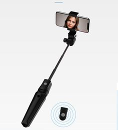 K20 Bluetooth Selfie Stick Tripod Stand with Remote Control ABS + Aluminum Alloy UP To 1M 3FT for Android for iOS Mobile Phone 100pcs/lot