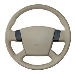 diy customization Artificial leather car Steering Wheel Cover For Nissan Teana 2003-2008 Old Teana Renualt Samsung SM5/ car accessories