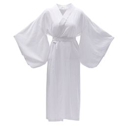 Traditional Kimono Yukata Oriental Elegant long white Dress Japanese Women clothing Cosplay Costume asia ethnic gown