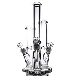 9mm Thick straight tube bong 18 14 12 inches With elephant Joint Super Heavy water pipe big bongs dab rig