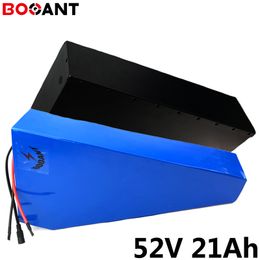 52V 20Ah triangle lithium ion battery pack for Sanyo LG 18650 cell 14S 1000W electric bicycle with metal shell