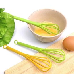 Plastic Egg Beater Multifunction Milk Drink Coffee Whisk Mixer Mini Hand Egg Beaters Frother Foamer Stirrer Kitchen Cooking Tool Egg Beater