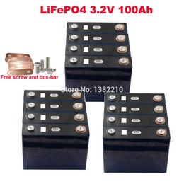 12PCS/lot A Grade LiFePO4 3.2V 100Ah Continuous Discharge 3C 300A For 36V E-Bike Battery Pack