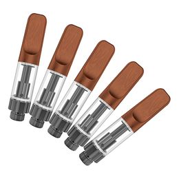 Beliebtester Holzspitze-leerer Keramikspulen-Vape-Kartuschen-Verdampferstift 0,5 ml 1 ml 510-Faden-Dicköl-Wachs-Verdampfer