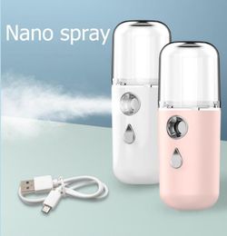 Nano Mist Sprayer USB Rechargeabl Facial Body Nebulizer Mini Portable Handler Water Refill Spray Nano Spray Water Replenisher LSK1085