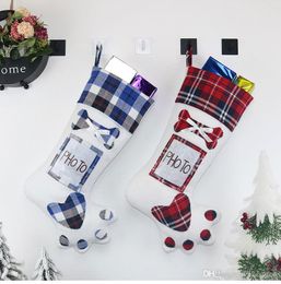 2020 Trees Ornament Christmas Stockings Christmas Party Decorations Christmas Stocking Candy Socks Bags Xmas Gifts Decoration