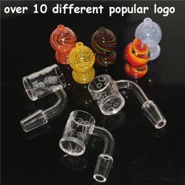 smoking Quartz Banger Nail with Colour Carb Cap Female Male 10mm 14mm 18mm For Glass Bongs nectar drop