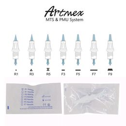 50pcs Artmex v8 v6 v3 PMU needles Cartridge semi Permanent makeup Makeup R1 R3 R5 F5 F7 Cartridge Needdles Cartuchos CX200808