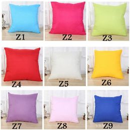 9 Styles Colorful Pillowcase Case Polyester Bed Decorative Pillow Cover Cushion Covers Hotel Car Backrest Pillowcases