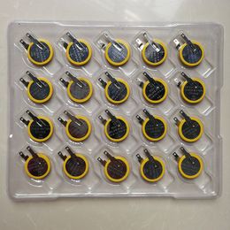 100pcs/lot 3V CR2032 Lithium Button Battery with solder tabs SMT super quality wholesale