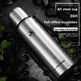 Russian outdoor thermos portable water cups large capacity insulated cup stainless steel mug military style vacuum bottle 201109