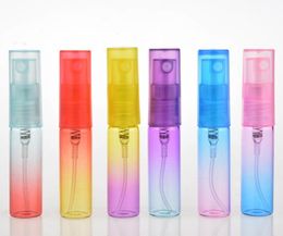 4ml Mini Portable Plastic Packaging Bottle Colourful Perfume Spray Bottles Atomizer Refillable Empty Cosmetic Containers