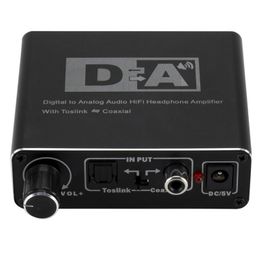 Caldecott DAC Digital to Analog Audio Converter Optical Toslink Coaxial Toslinks Bi-directional Switch RCA 3.5mm Jack