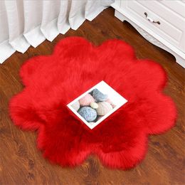 fur carpet imitation artificial sheepskin wool floor area rug fluffy plush shaggy carpets for living room bedroom 4545cm