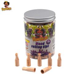 Honeypuff Natural Wood Mouthpiece 34MM Wooden Philtre Tips With Different Flavours Cigarette Holder Pipe Philtre Tips Cigarette Accessories