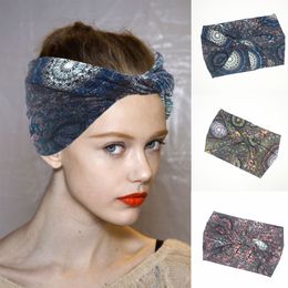 Colorful boho style ladies headband ribbon elastic headdress adult hairband girl bow best selling 2020 products women