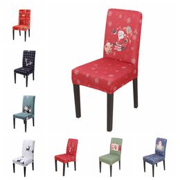 Christmas Chair Cover Elastic Seat Covers Office Simplicity Stretch Chair Cover Home Dining Chair Covers Home Decoration 11 Designs BT330