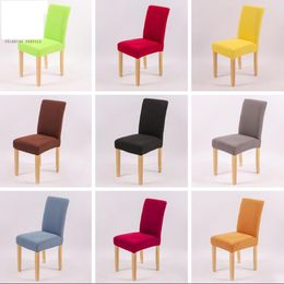 Chair Cover Solid Stretch Seat Covers Knitted Chair Cover Hotel Chair Cover Office Home Decor Wholesale 25 Designs BT391