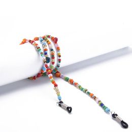 Eyeglass Sunglasses Reading Beaded Glasses Chain Retro Eyewear Rope Colourful Glass Cord Neck Strap Fashion Accessories