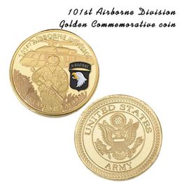 Gold Plated American soldier Commemorative Coin - White Head Eagle Design