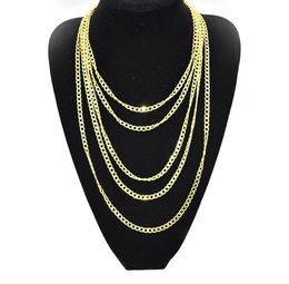 Hiphop Men Bracelet Necklace plating 18K Gold Necklace 5MM Side chain Bracelet Necklace 16"/18"/20"/22"/24" /26"//28" /30" Bracelet 21cm