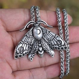 12pcs Dead head moth Necklace Insect Moon Butterfly Pendant Necklace Sanlan Jewellery