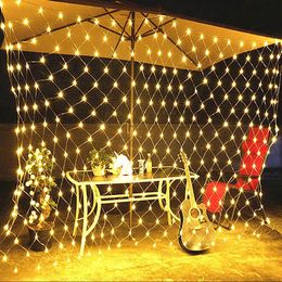 2x2/3x2m LED Garland Fairy Lights Mesh Net String Lights Outdoor Waterproof Christmas Decorations for Home Wedding Garden Party Y200903