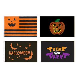 Halloween Flag FREEShipping direct factory Hanging 90x150cm 3x5 ft Wholesale Trick or treat Pumpkin Ghost banner