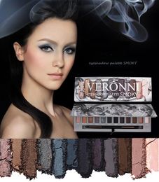 VERONNI Eye Makeup Marble Eyeshadow Palette 6 Glitter 6 Matte 12 colors High Pigment Shimmer Warm Smoky Eye Shadow Palette Molten Rock Heat