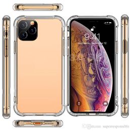 Transparent Phone Case For iPhone 14 13 12 11Pro Max XS XR 8 7 6S Plus Anti-knock TPU Protective Shockproof Clear Cover