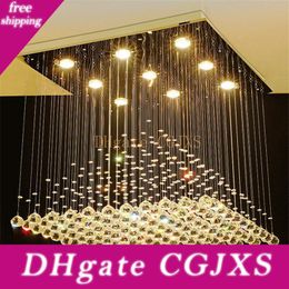 Modern Bubble Crystal Chandeliers Lighting G4 Led Bulb Light Meteor Rain Drop Ceiling Pendant Lights Meteoric Shower Stair Light 110V 220V Dining Room Modern Bubble Crystal Chandeliers Lighting G4 Led Bulb Light Meteor Rain Drop Ceiling Pendant Lights Meteoric Shower Stair Light 110V 220V Dining Room