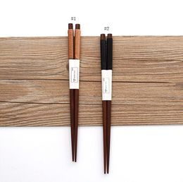 100pair/lot 22.5cm Wood Chopsticks Cassia Siamea Wrapped Yarn Japanese Style Kitchen Dining Tableware Eco-friendly SN1896