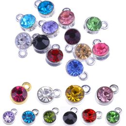 Factory Direct Sale New Crystal Pendant Birthstone Charms DIY Handmade Jewelry Accessories 19 colors for choices