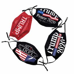 Donald Trump Face Mask American Election Print Dustproof Face Masks Adults Anti-UV Washable Mask Outdoor Sports Washable Cotton Masks Gifts