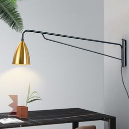 Nordic Modern Simple Industrial Style Post-modern Creative Long-pole Wall Lamp Studio Bedside Restaurant Living Room Wall Lamp