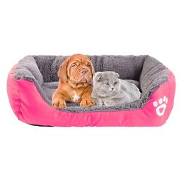 S-3XL 9 Colors Pet Sofa Dog Beds Waterproof Bottom Soft Fleece Warm Cat Bed House Petshop Cama Perro