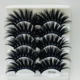 Thick false eyelashes set natural long full strip lashes reusbale handmade fake lashes extensions with laser packing DHL Free eye makeup