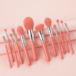 12pcs/set Makeup Brushes Set Professional Eyeshadow Eyebrow Foundation Powder Blush Blending Brushes Cosmetic Tool with bag epacket