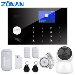 app detector Australia - Alarm Systems TUYA Wifi Security System APP Control With IP Camera Auto Dial Motion Detector Wireless Home Smart Gsm Kit