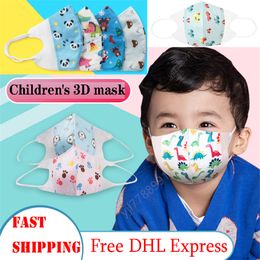 kids face mask fashion face masks Children Disposable protective printed facemask dust-proof breathable haze re-washable child cartoon mask
