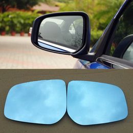 For Mitsubishi Lancer ex Car Rearview Mirror Wide Angle Hyperbola Blue Mirror Arrow LED Turning Signal Lights